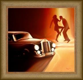 1948 Dancing Couple by Car in New York  